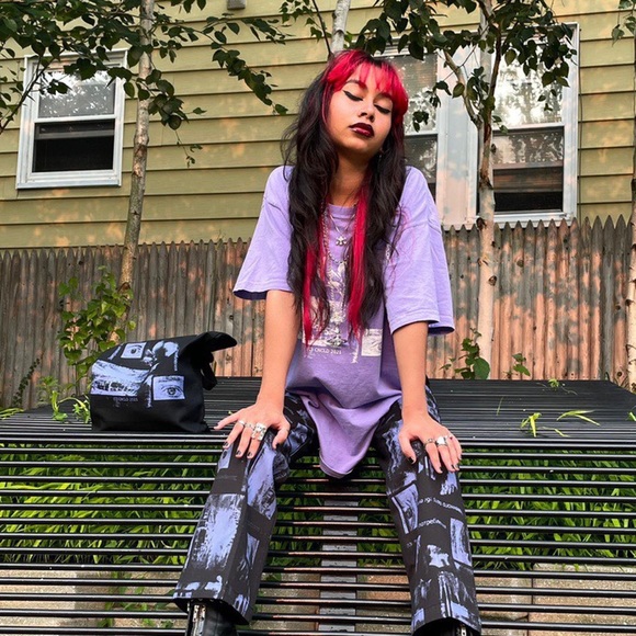 CNCLD Consumption Black Canvas Tote Bag - Picture 3 of 3